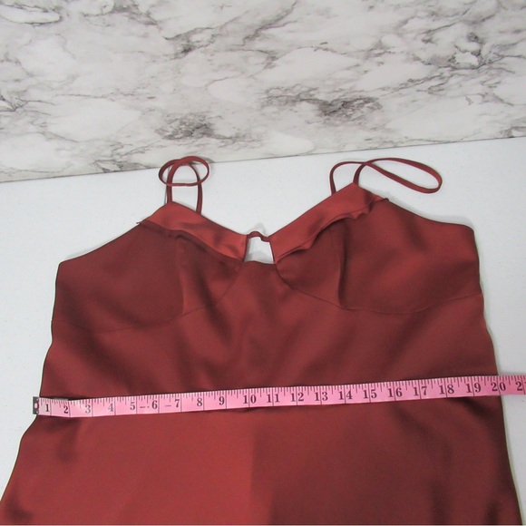 By Anthropologie Corset Slip Dress Size 16 W - Picture 16 of 17